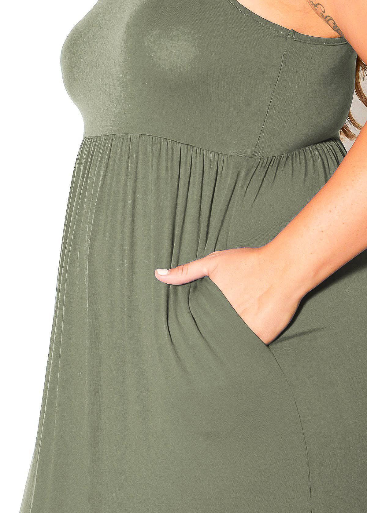 Sydney Sleeveless Pleated Maxi Dress - Plus