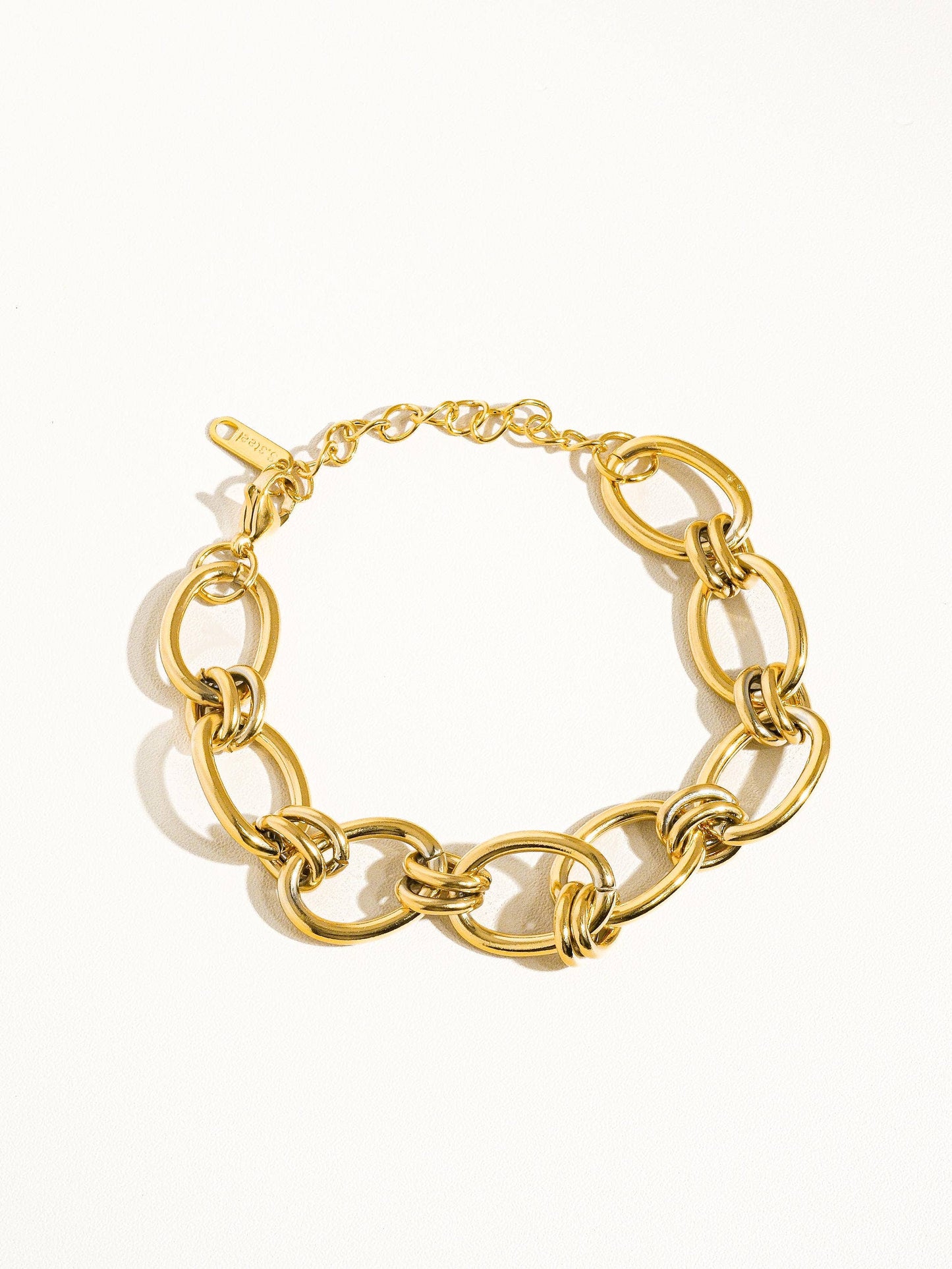 Wait For Me Gold Non-Tarnish Bold Chain Bracelet
