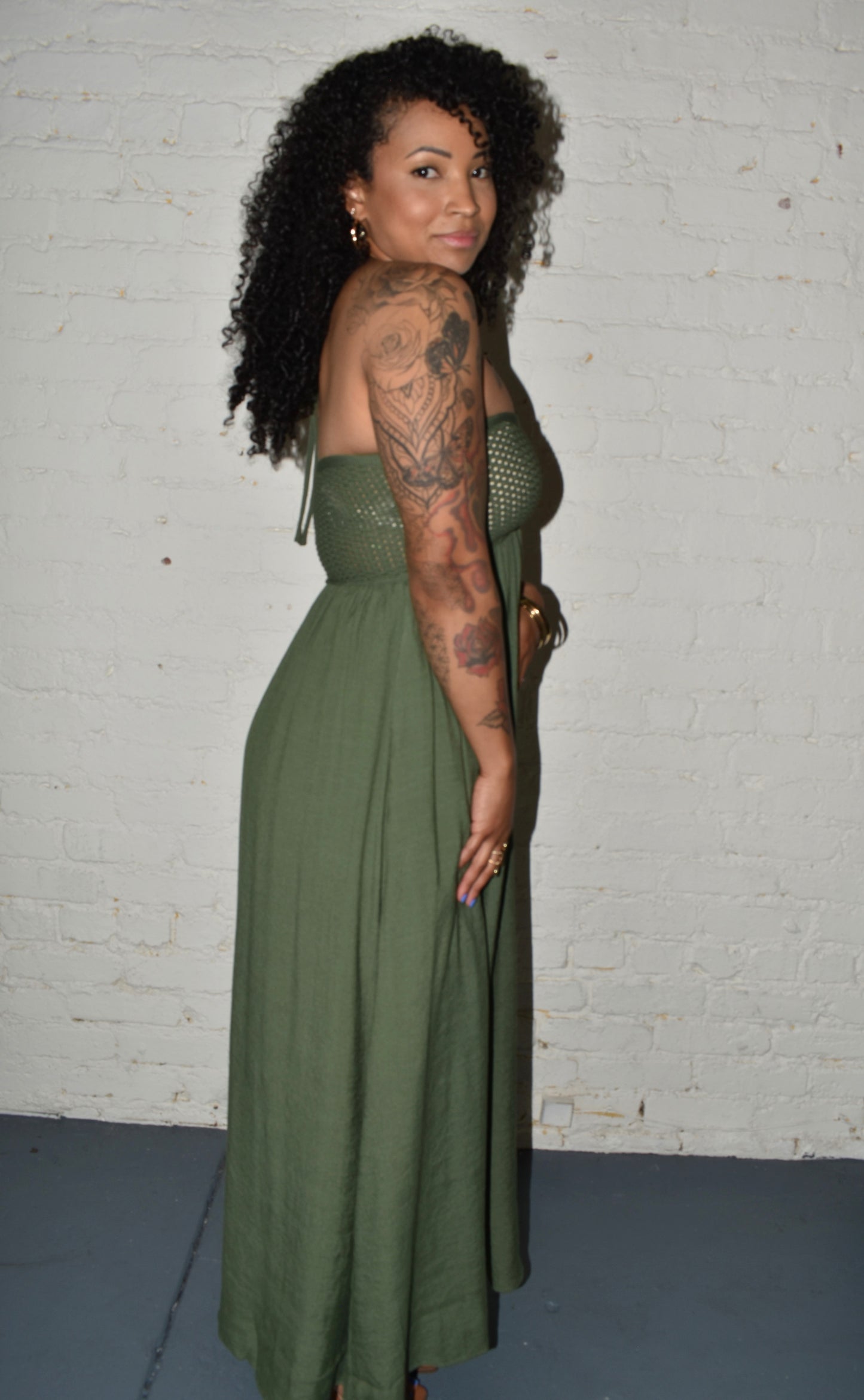 Adoline Halter Neck Maxi Dress