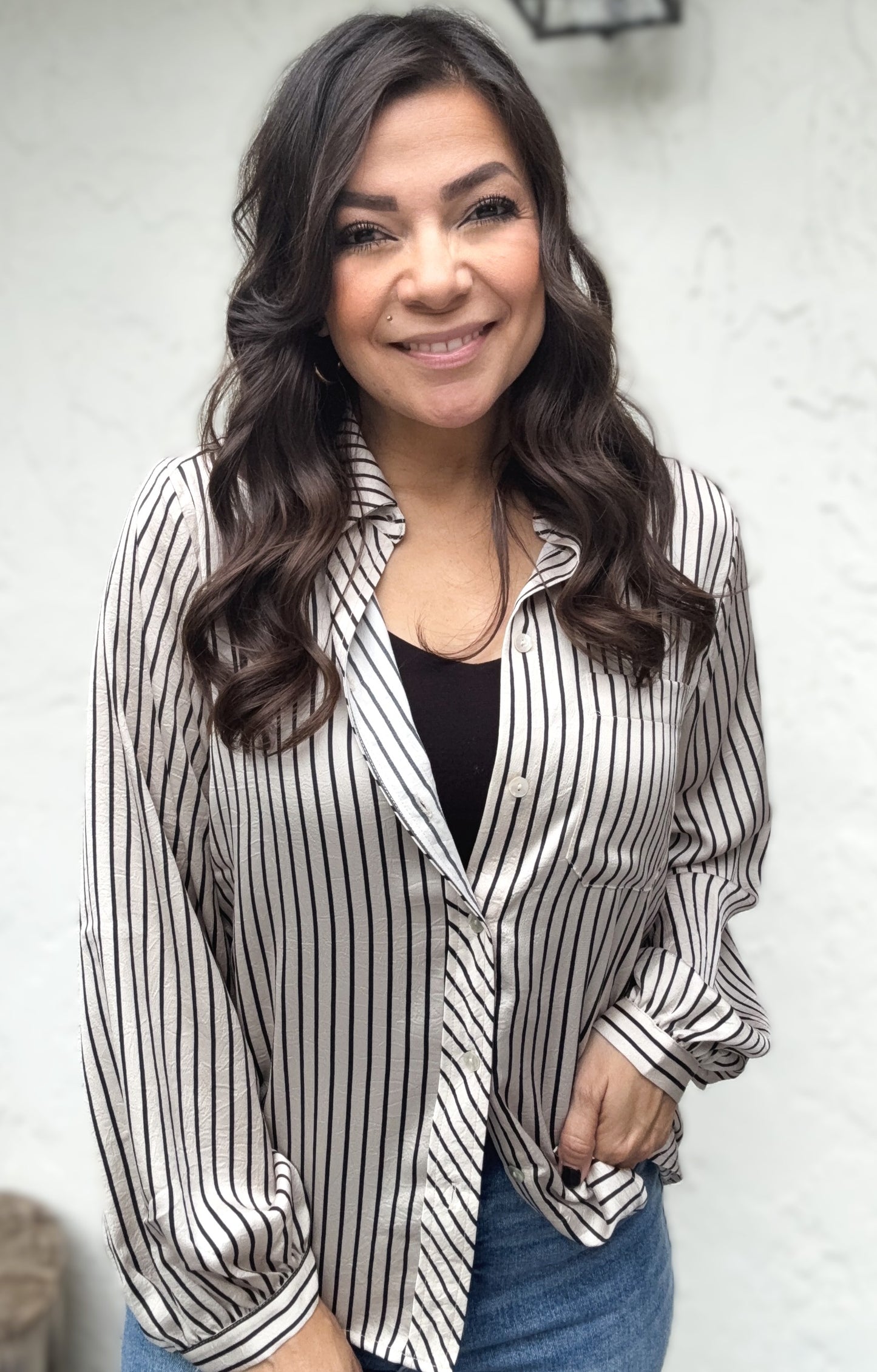 Astrid Striped Button Down Shirt