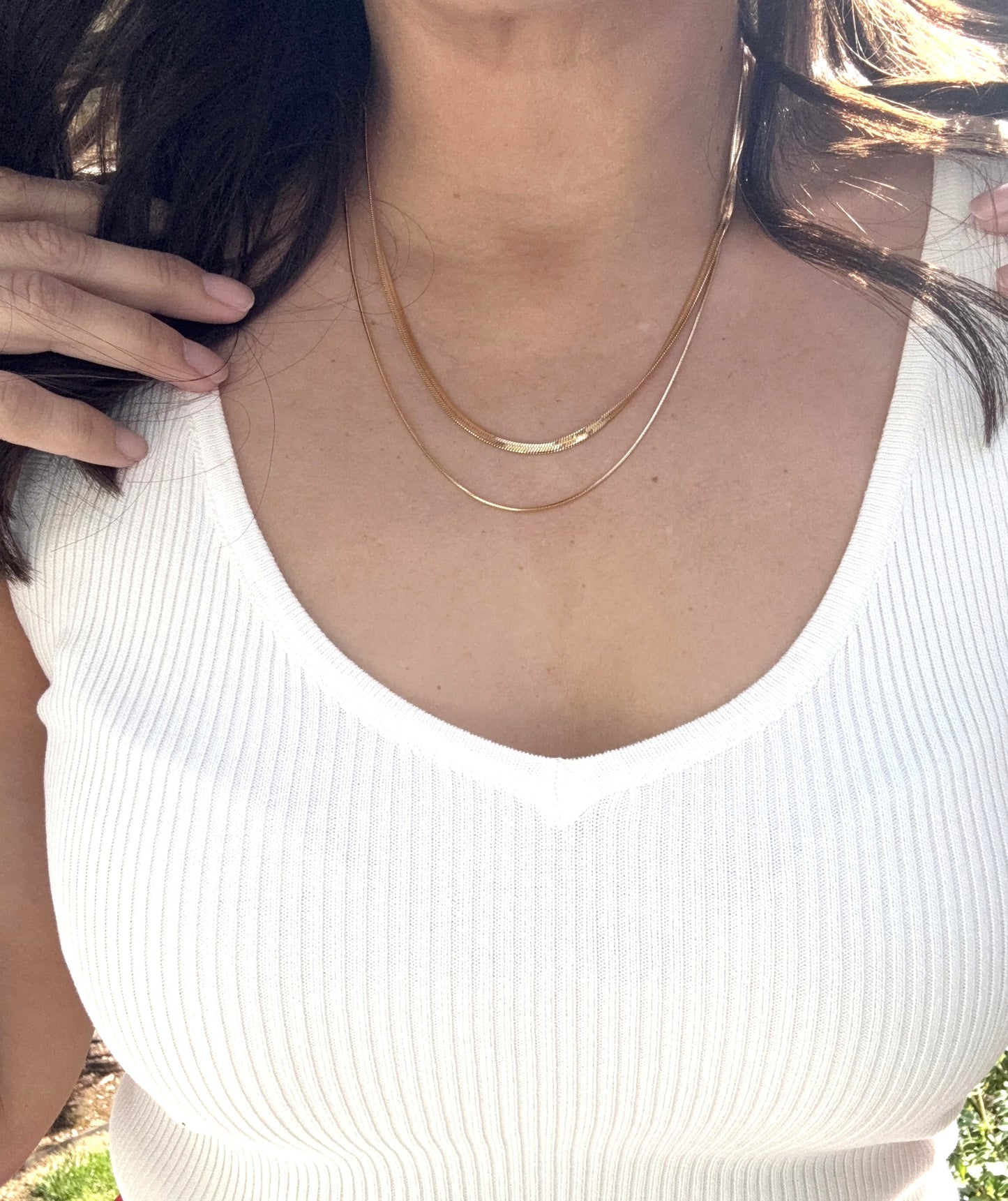 Brea V-Neck Knit Sweater Tank