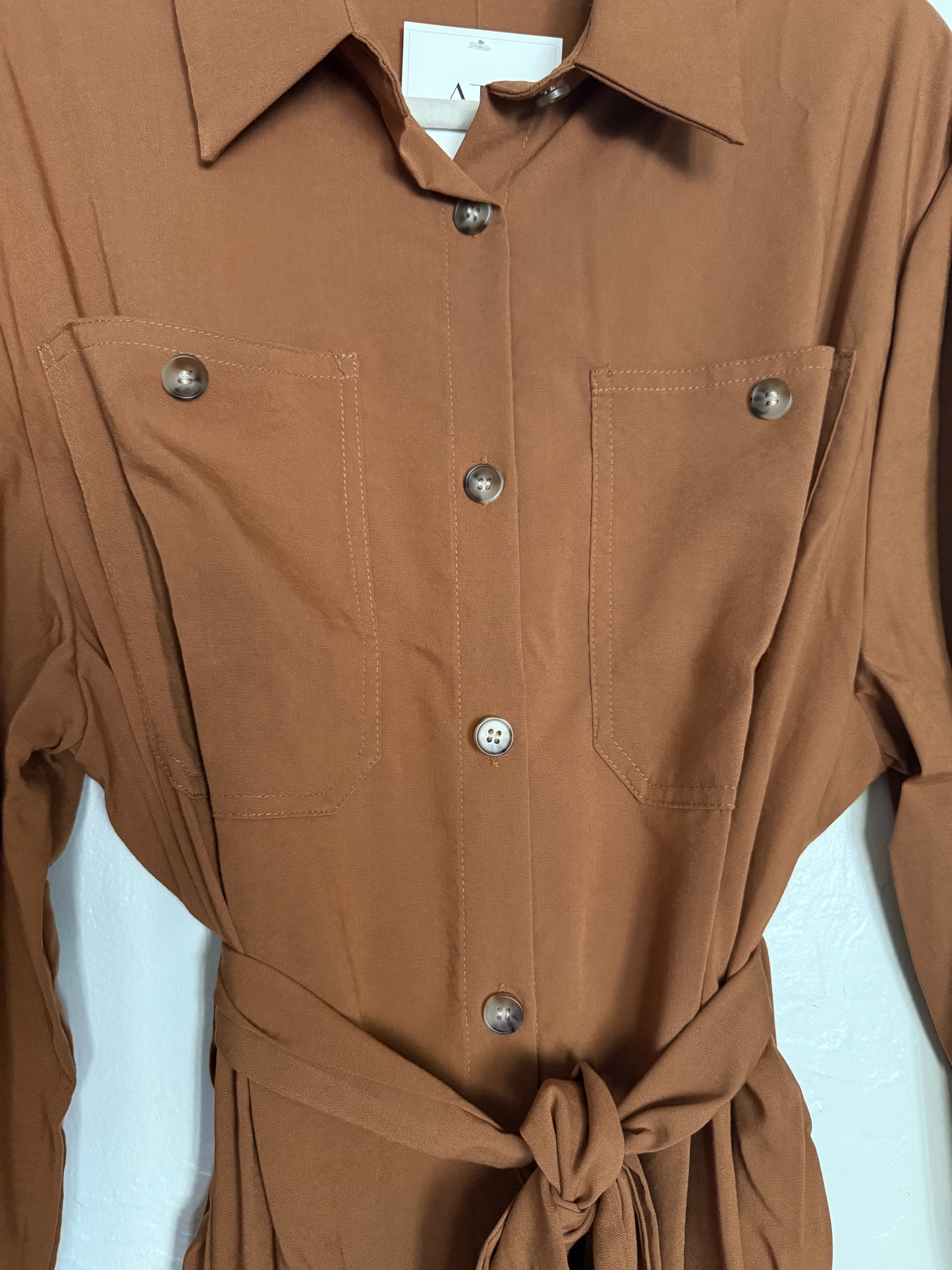 Eileen Button Down Waist Tie Dress