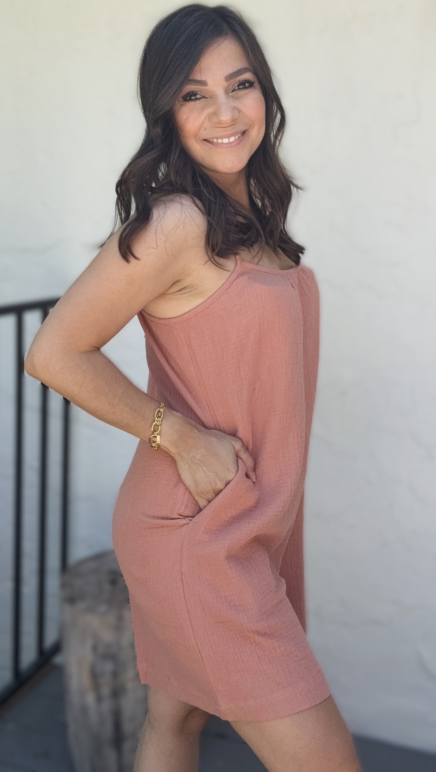 Elise Spaghetti Strap Romper