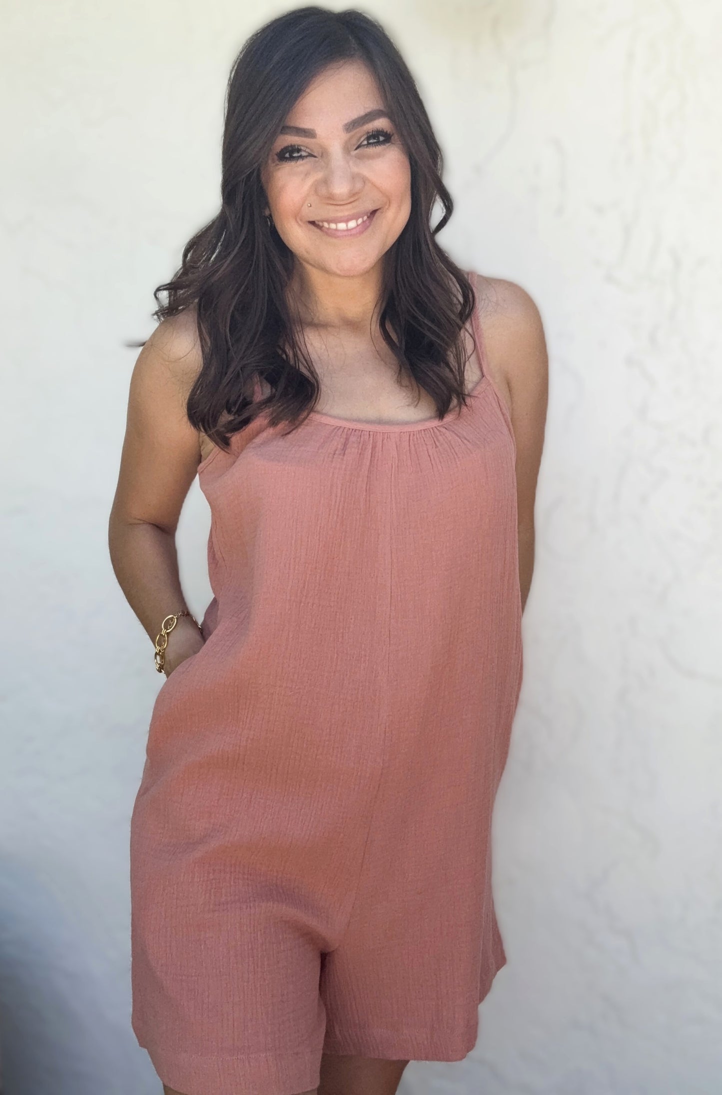 Elise Spaghetti Strap Romper