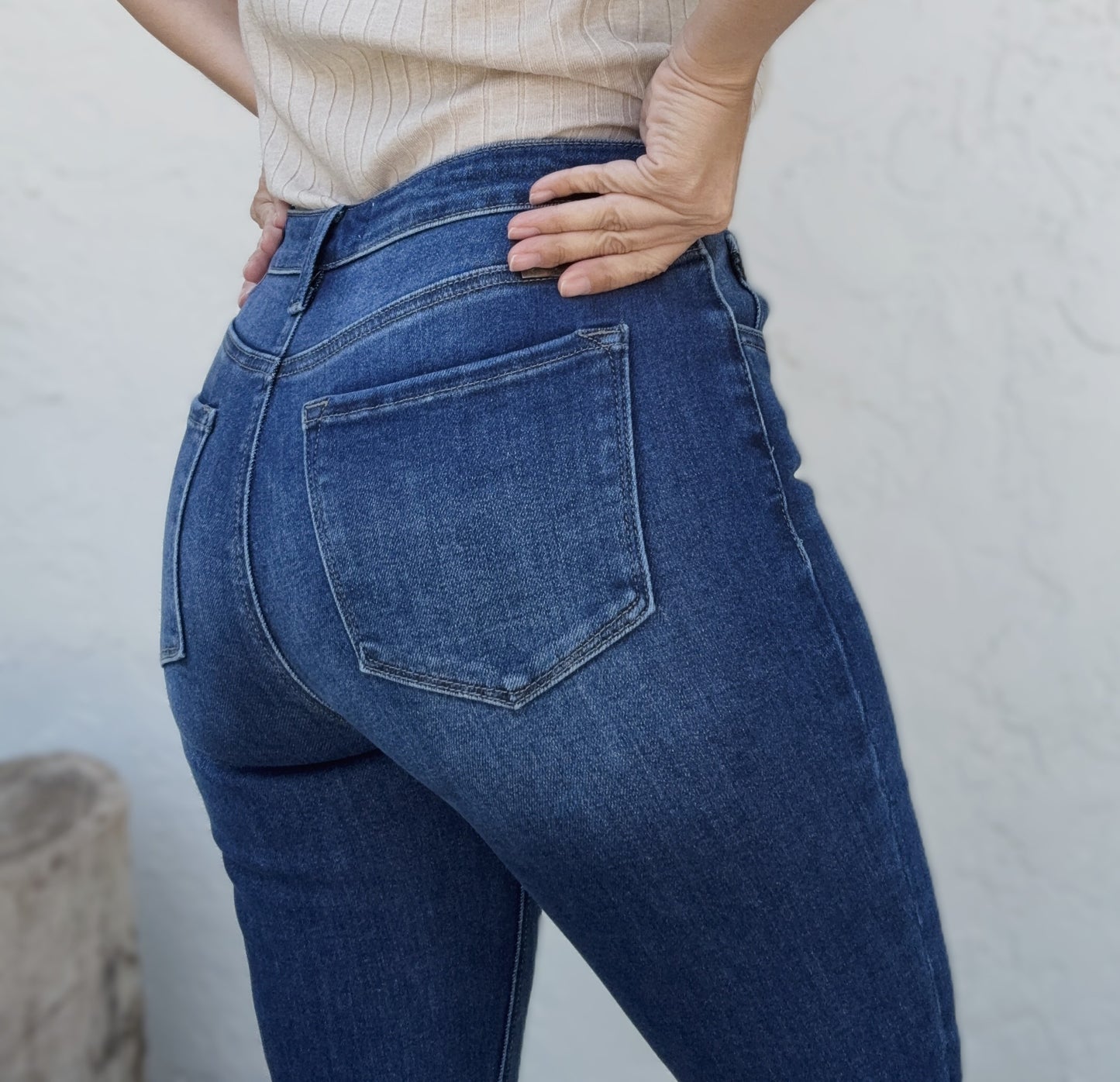 Harper High Rise Slim Straight Jeans
