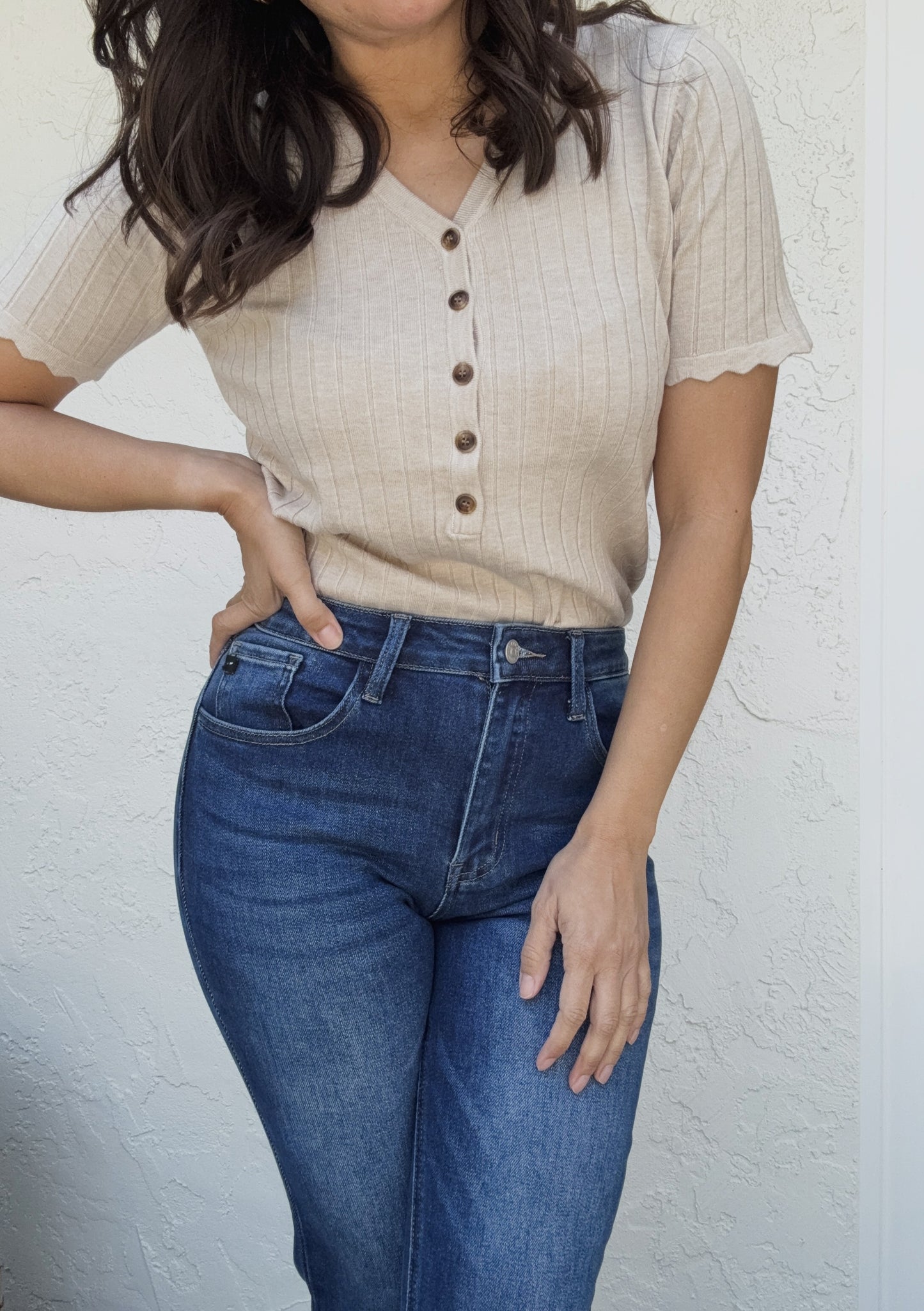 Harper High Rise Slim Straight Jeans