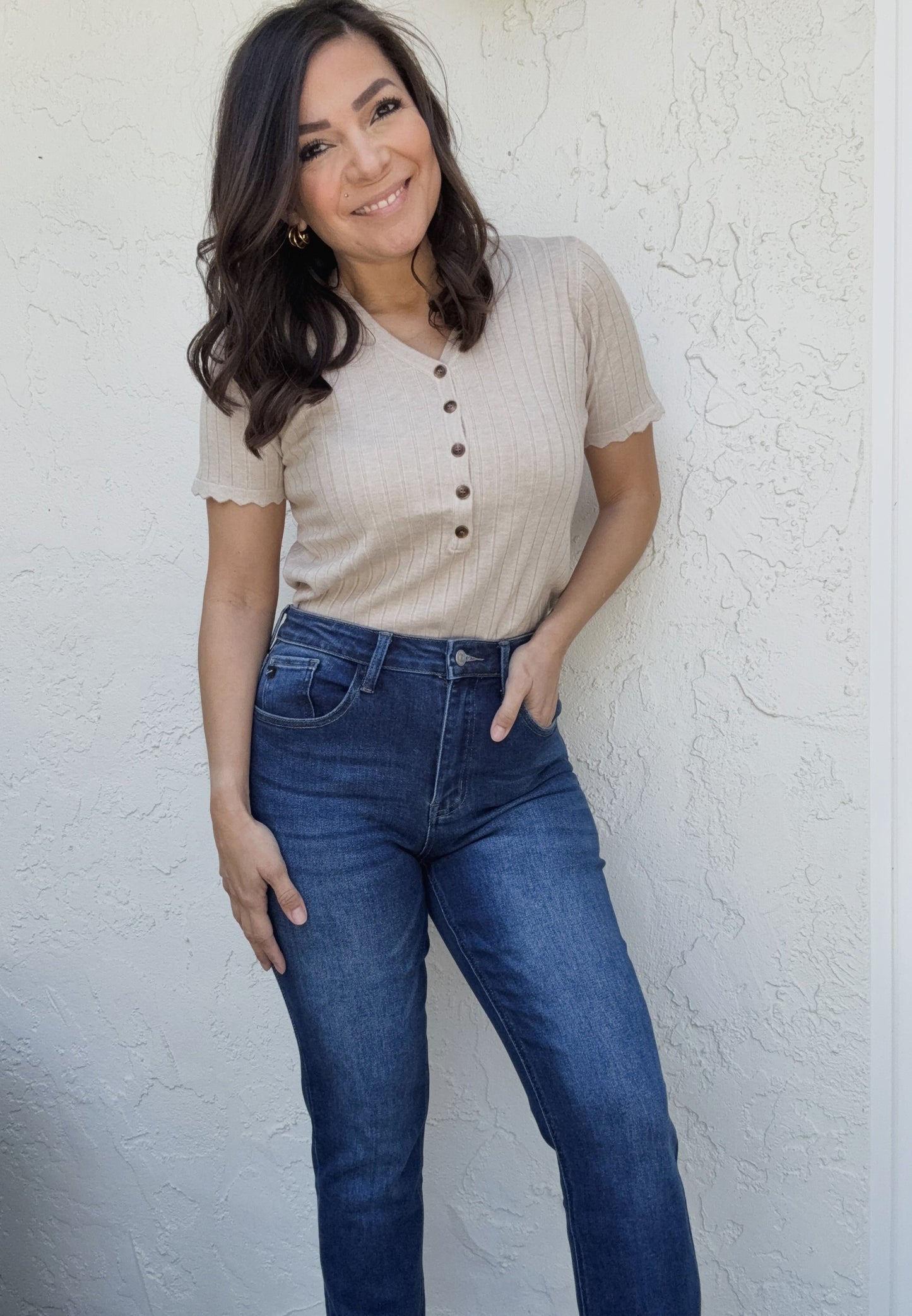 Harper High Rise Slim Straight Jeans
