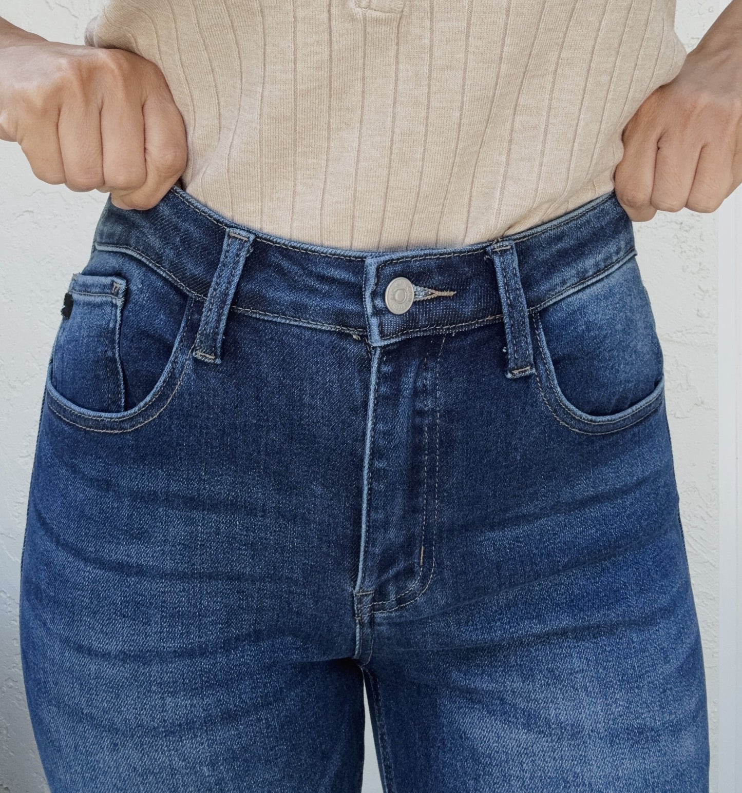 Harper High Rise Slim Straight Jeans