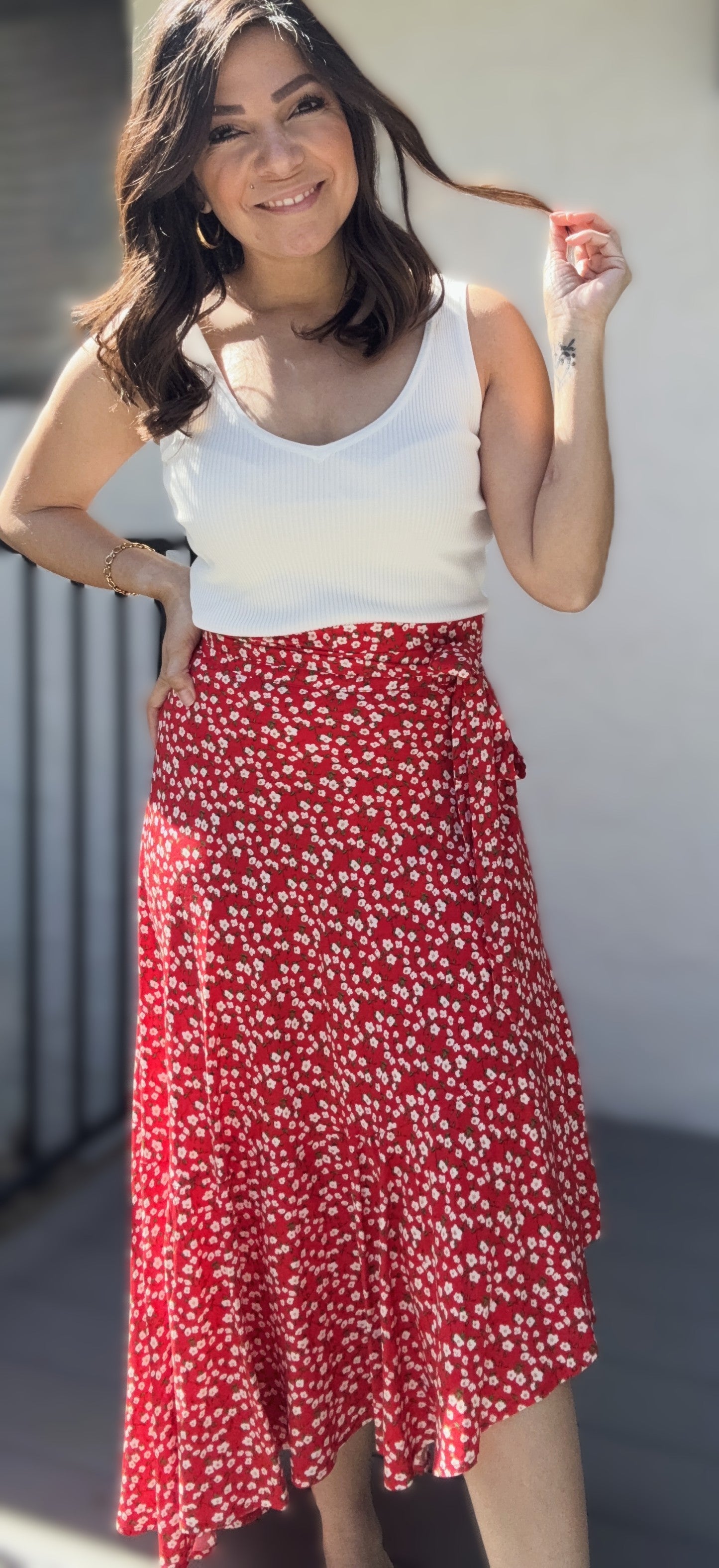 Kailey Floral Wrap Skirt