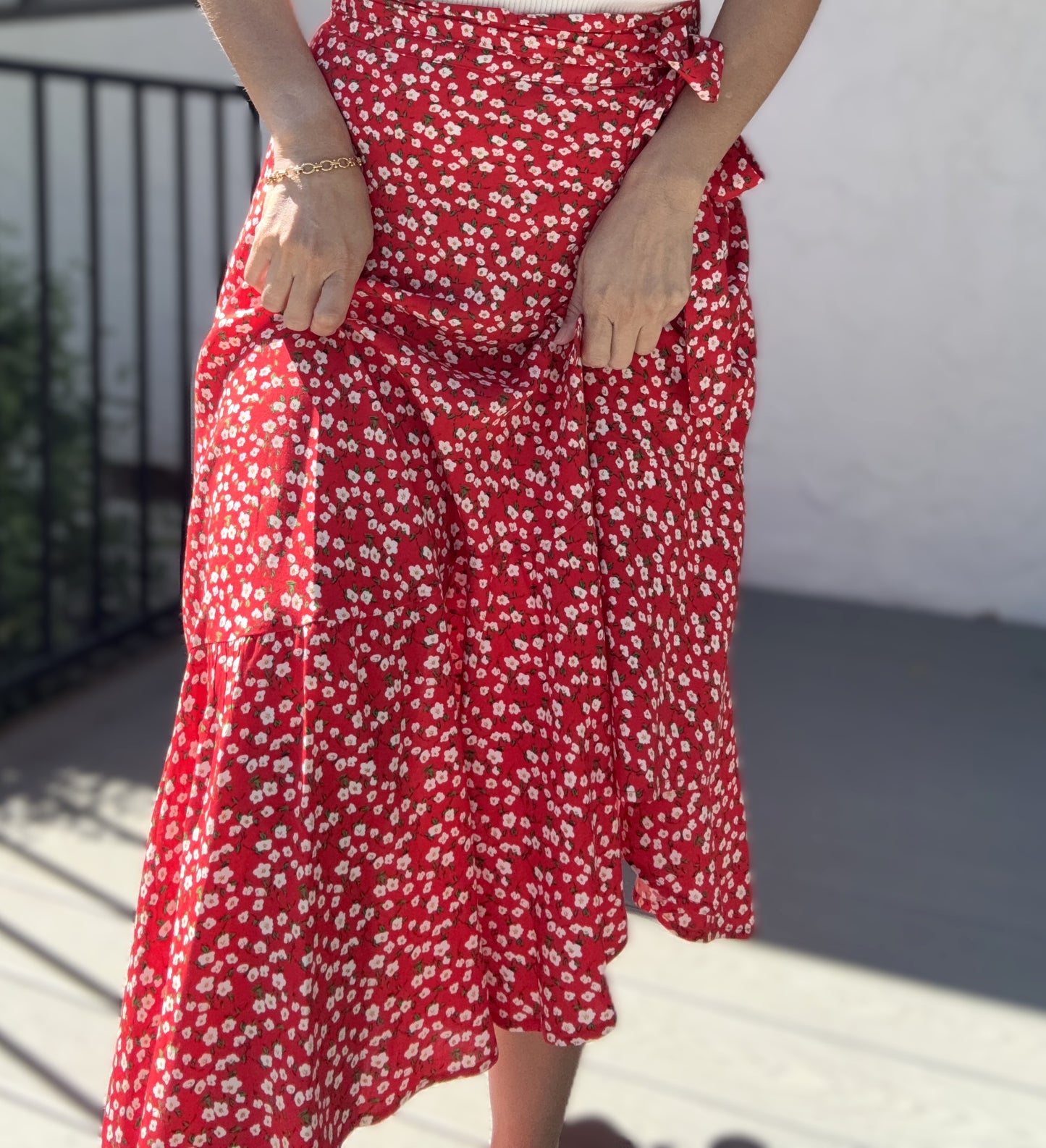 Kailey Floral Wrap Skirt