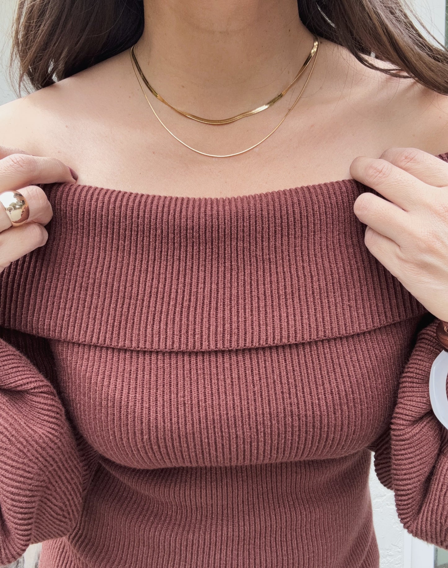 Karla Off the Shoulder Sweater Dress