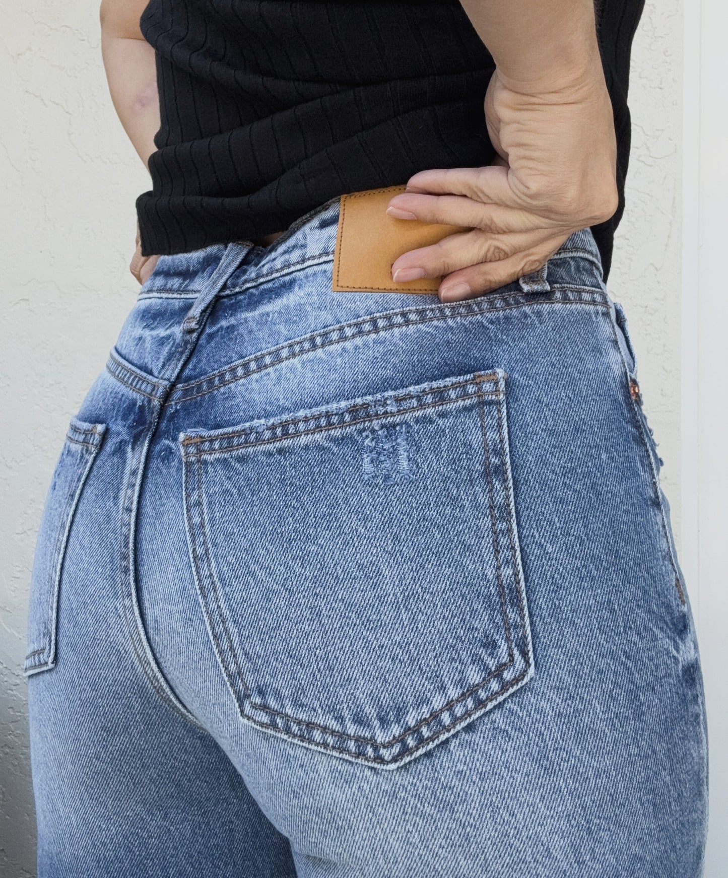 Kendra High Rise Straight Jeans
