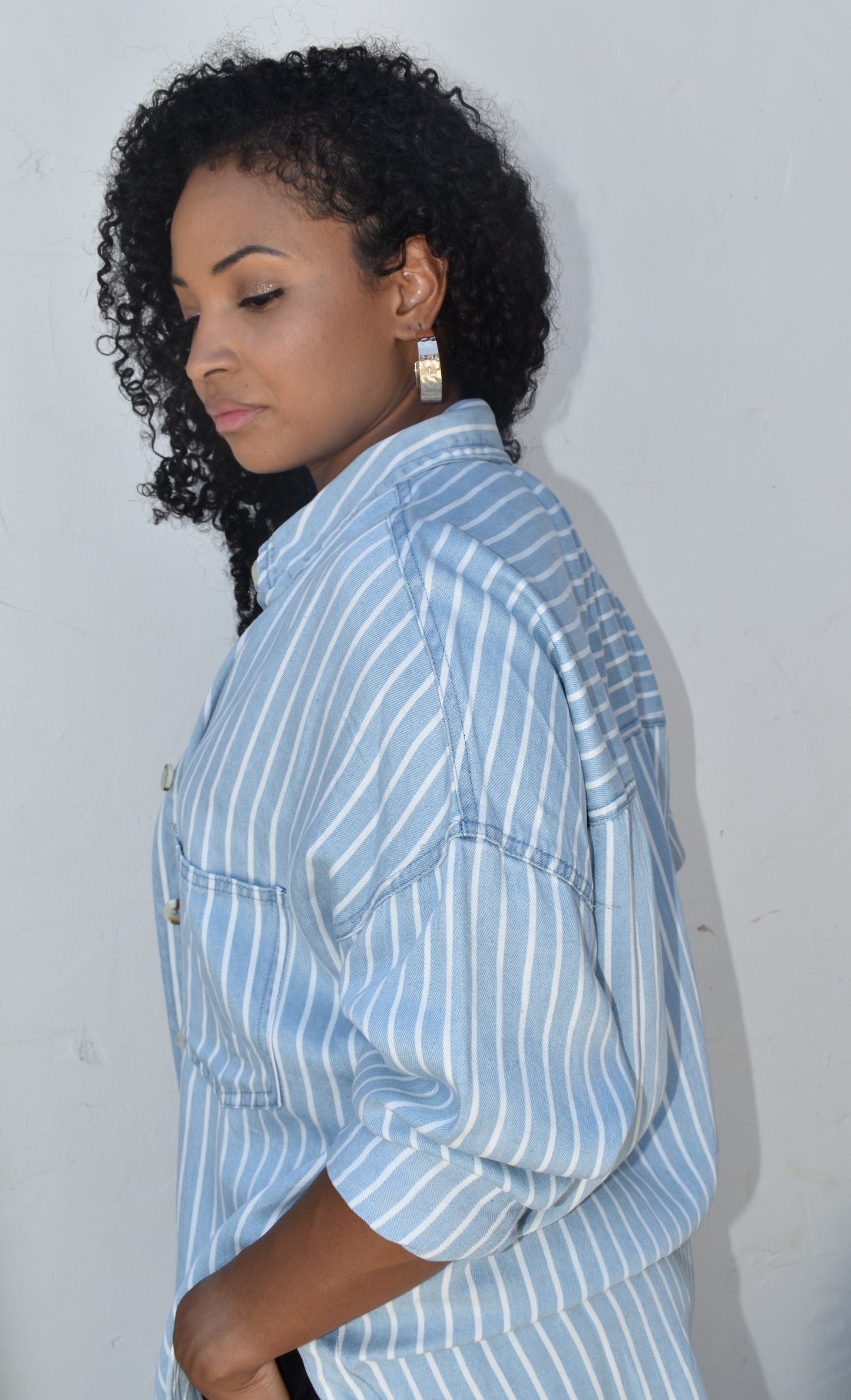 Madison Striped Button Down Shirt