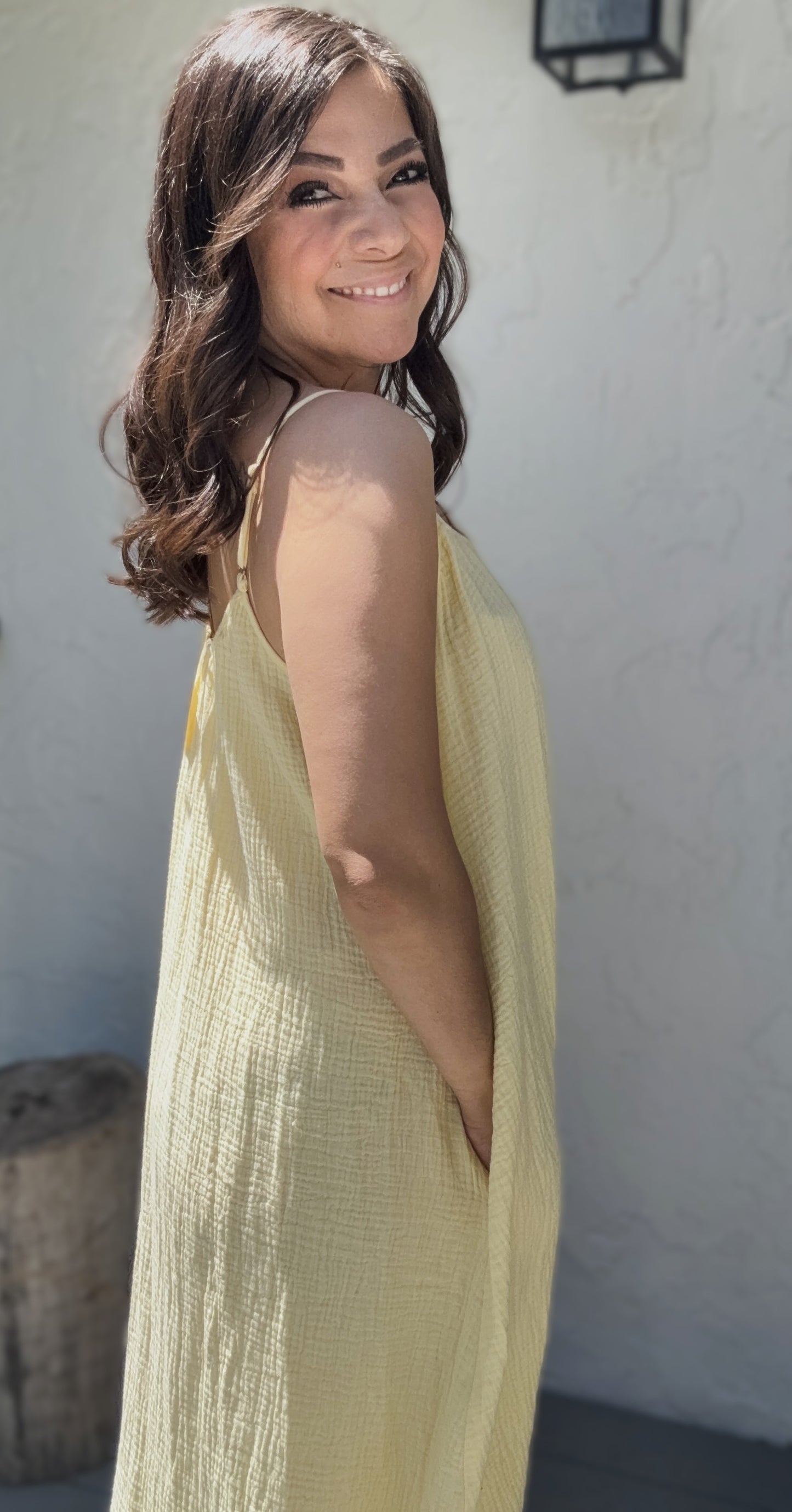 Payton Sleeveless Flowy Gauze Dress