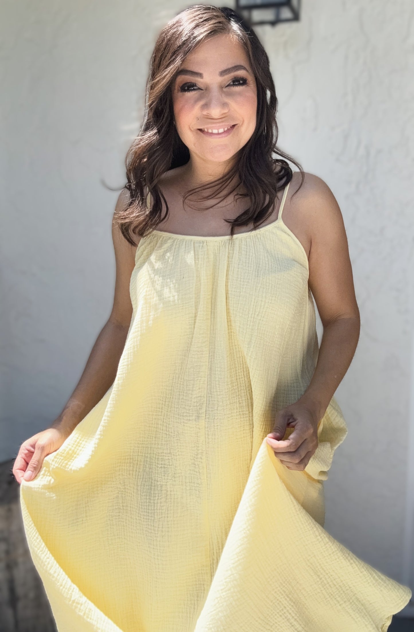 Payton Sleeveless Flowy Gauze Dress