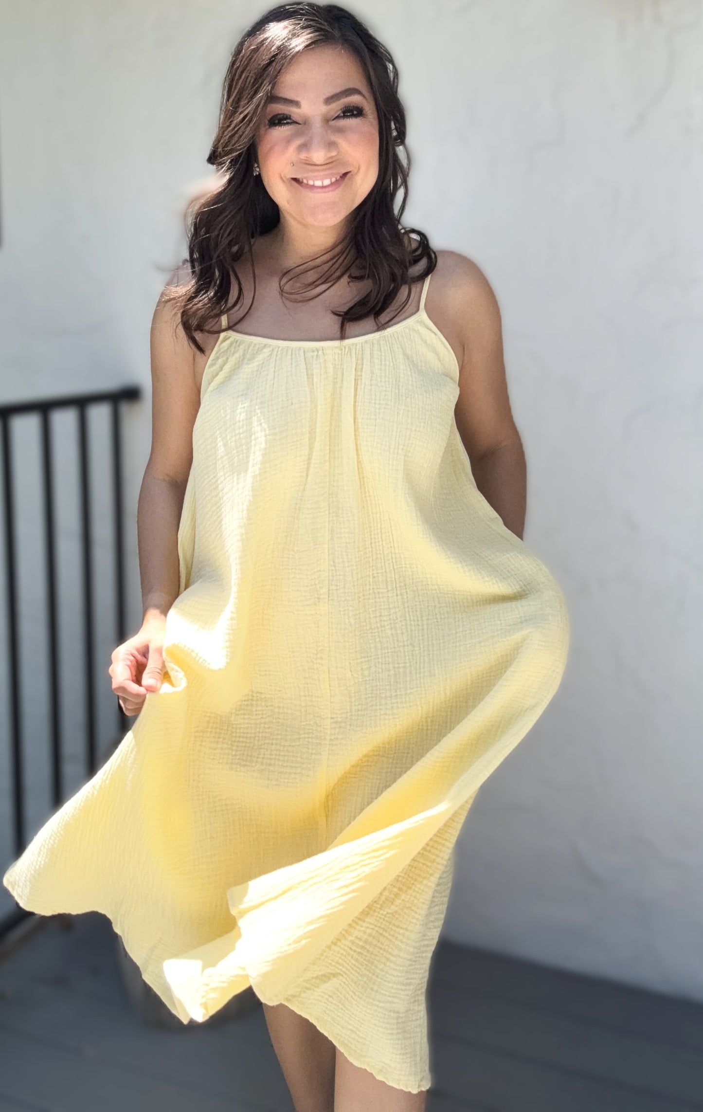 Payton Sleeveless Flowy Gauze Dress