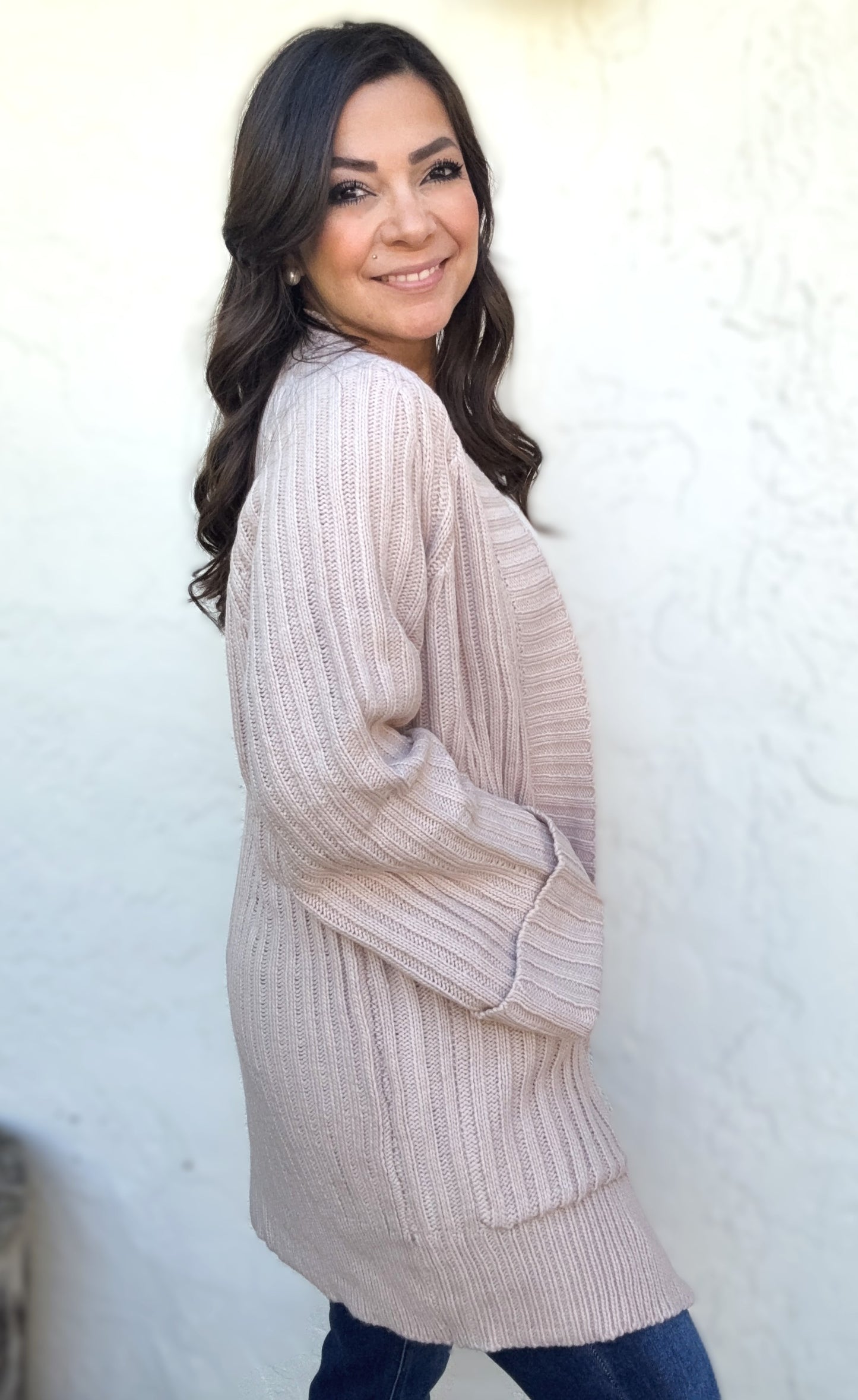 Rowan Long Line Knit Cardigan