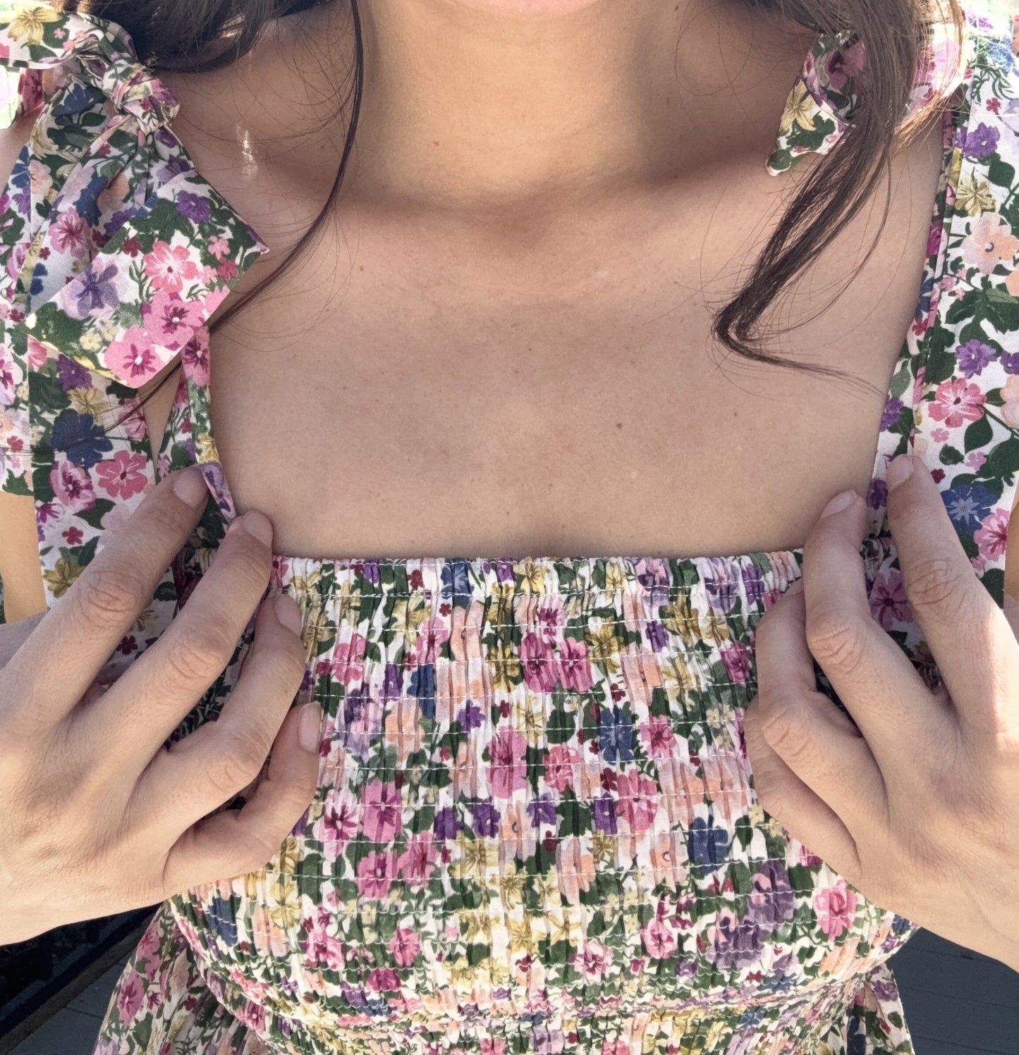 Savannah Smocked Top Midi Dress