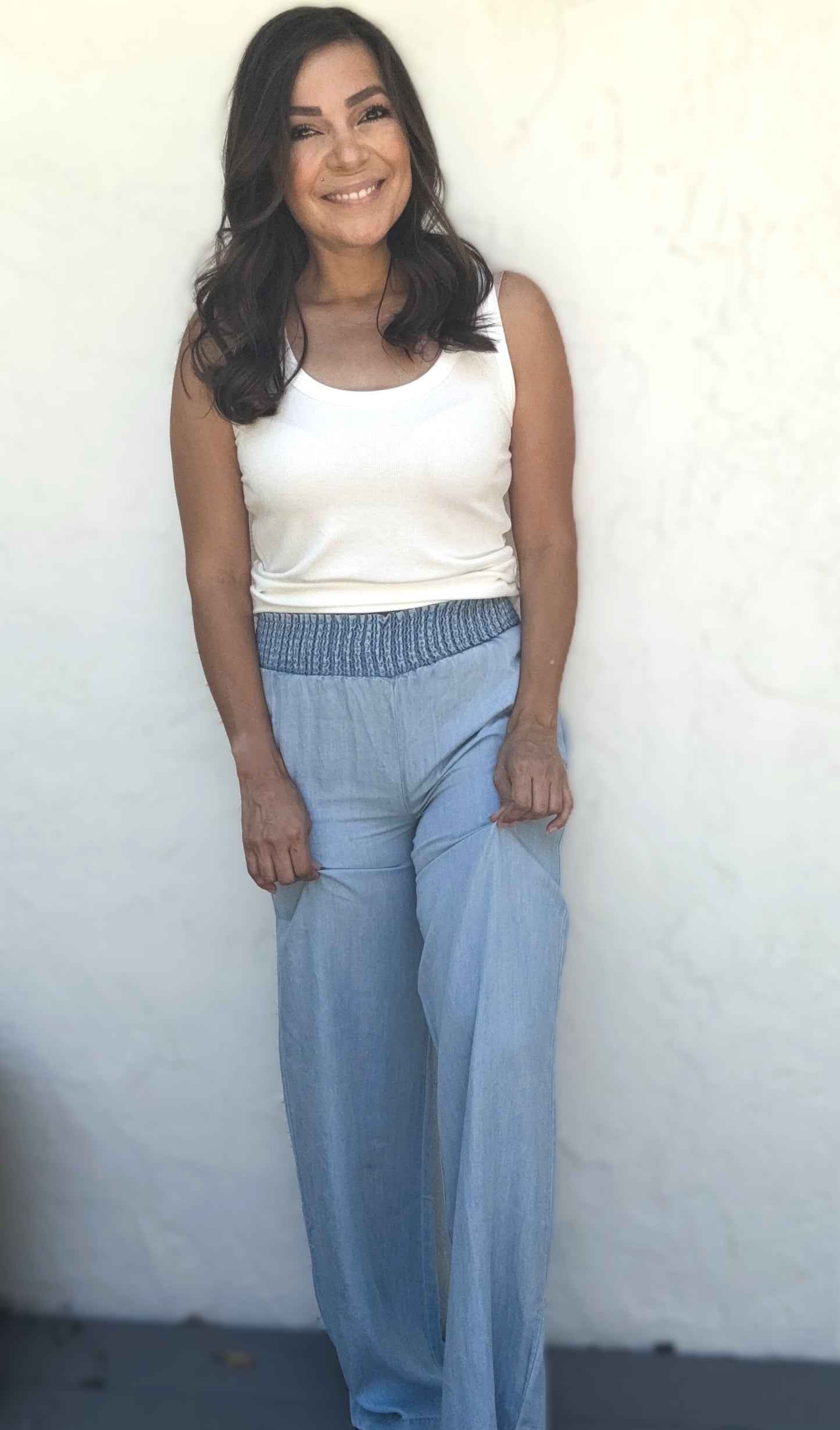 Shanna High Waisted Smocked Pants