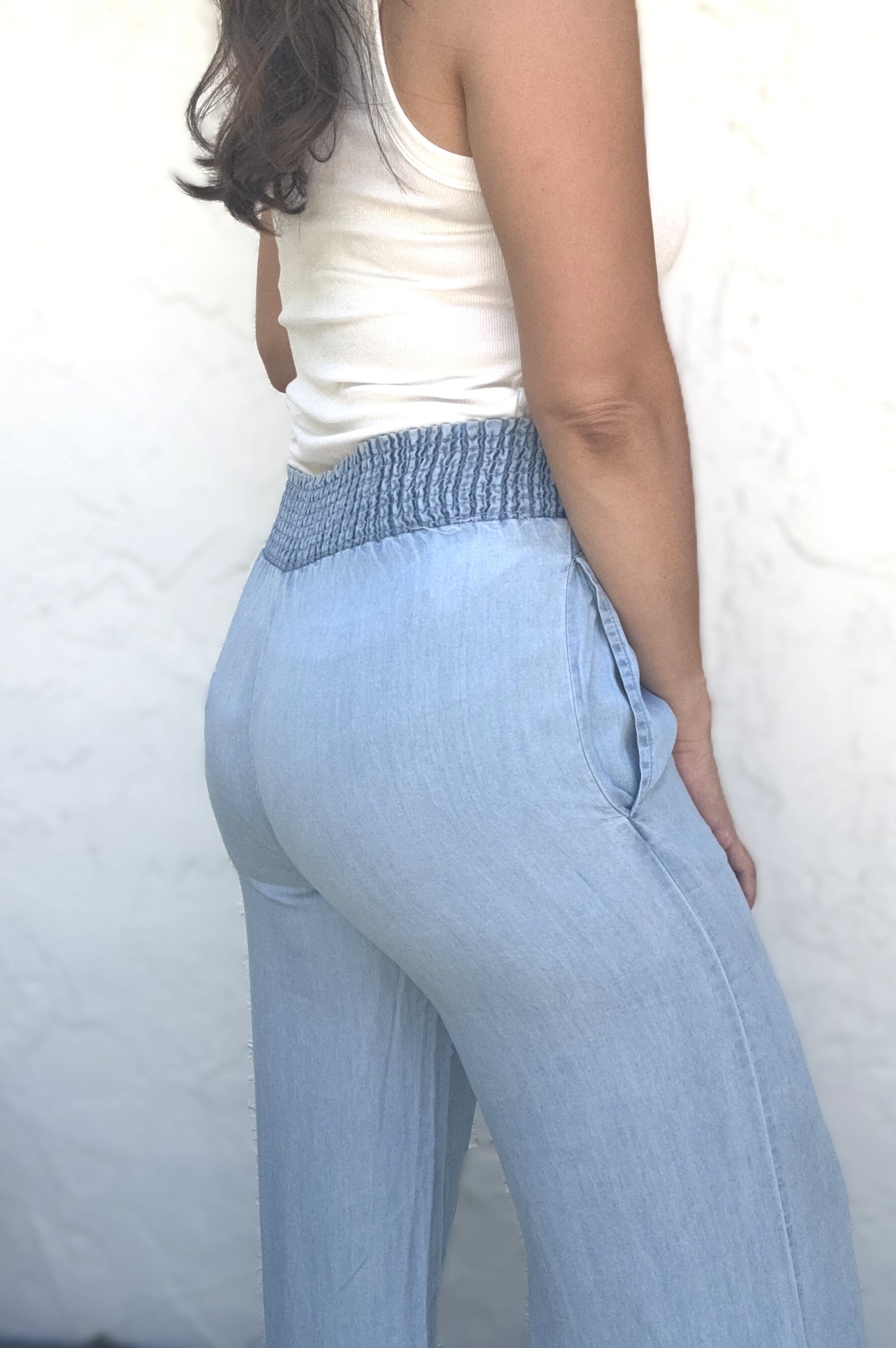 Shanna High Waisted Smocked Pants