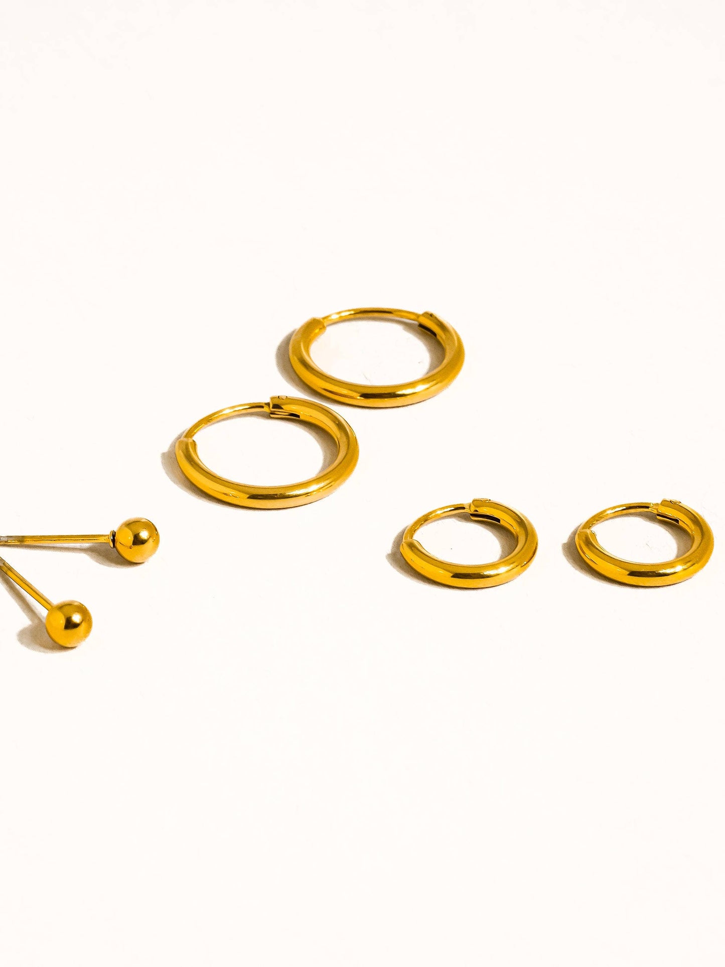On My Mind Non-Tarnish Hoops, Circle Earring Set