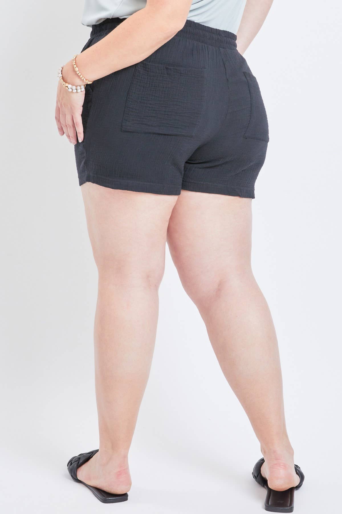 Vivica Double Gauze Shorts-Plus