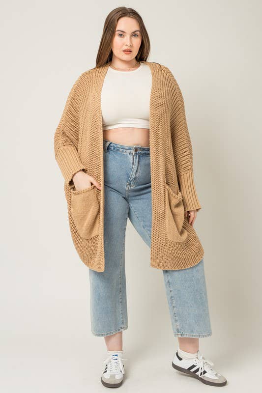 Tessa Slouchy Cardigan - Plus