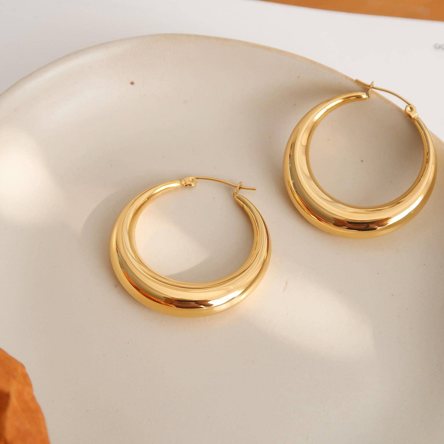 Forever Yours Classic Large Hoop Earring