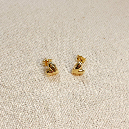 Needing You Mini Uneven Heart Stud Earrings