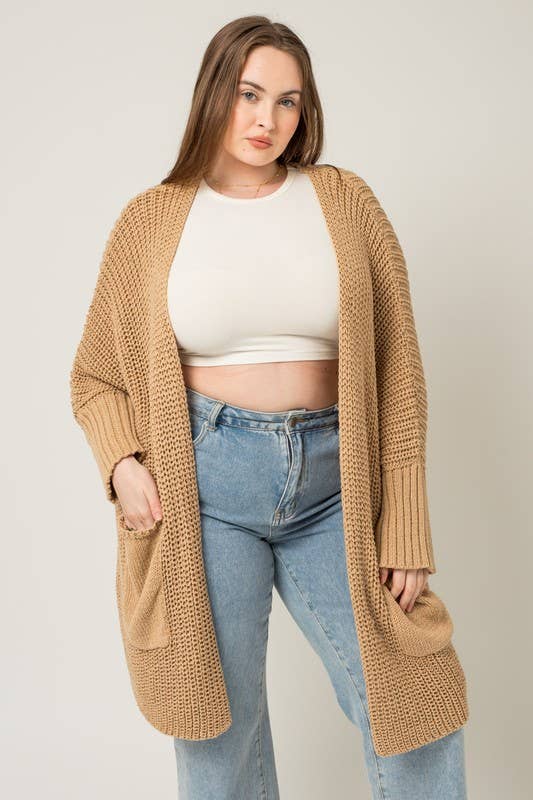 Tessa Slouchy Cardigan - Plus