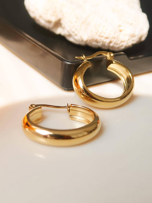 For Keeps 18K Non-Tarnish Classic Hoop Earring