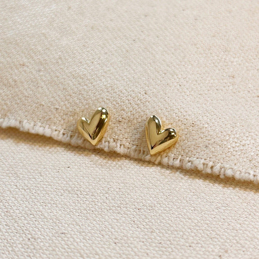 Needing You Mini Uneven Heart Stud Earrings