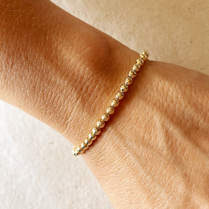 Say You Will 18k Gold Filled Beaded Bracelet
