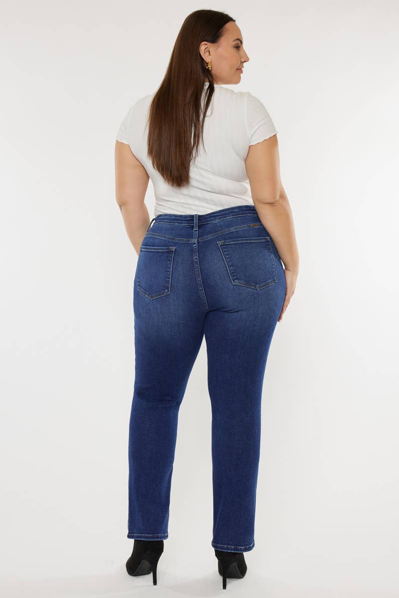 Kelsey High Rise Slim Straight Jeans - Plus