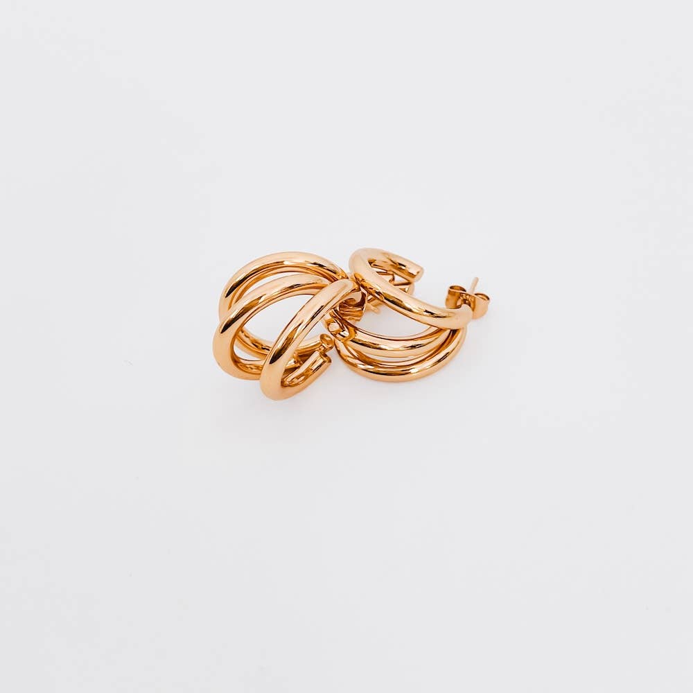 Wishful Thinking Trinity Hoop Earrings