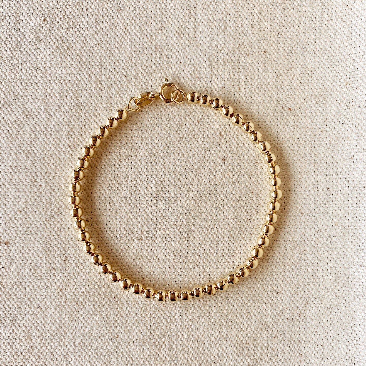 Say You Will 18k Gold Filled Beaded Bracelet