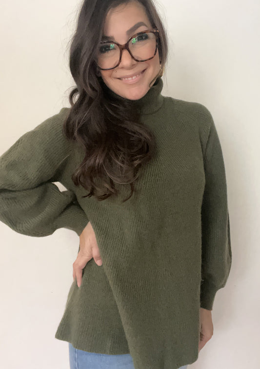 Sadie Thick Knit Turtle Neck Sweater