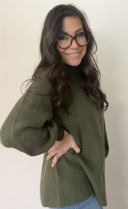 Sadie Thick Knit Turtle Neck Sweater