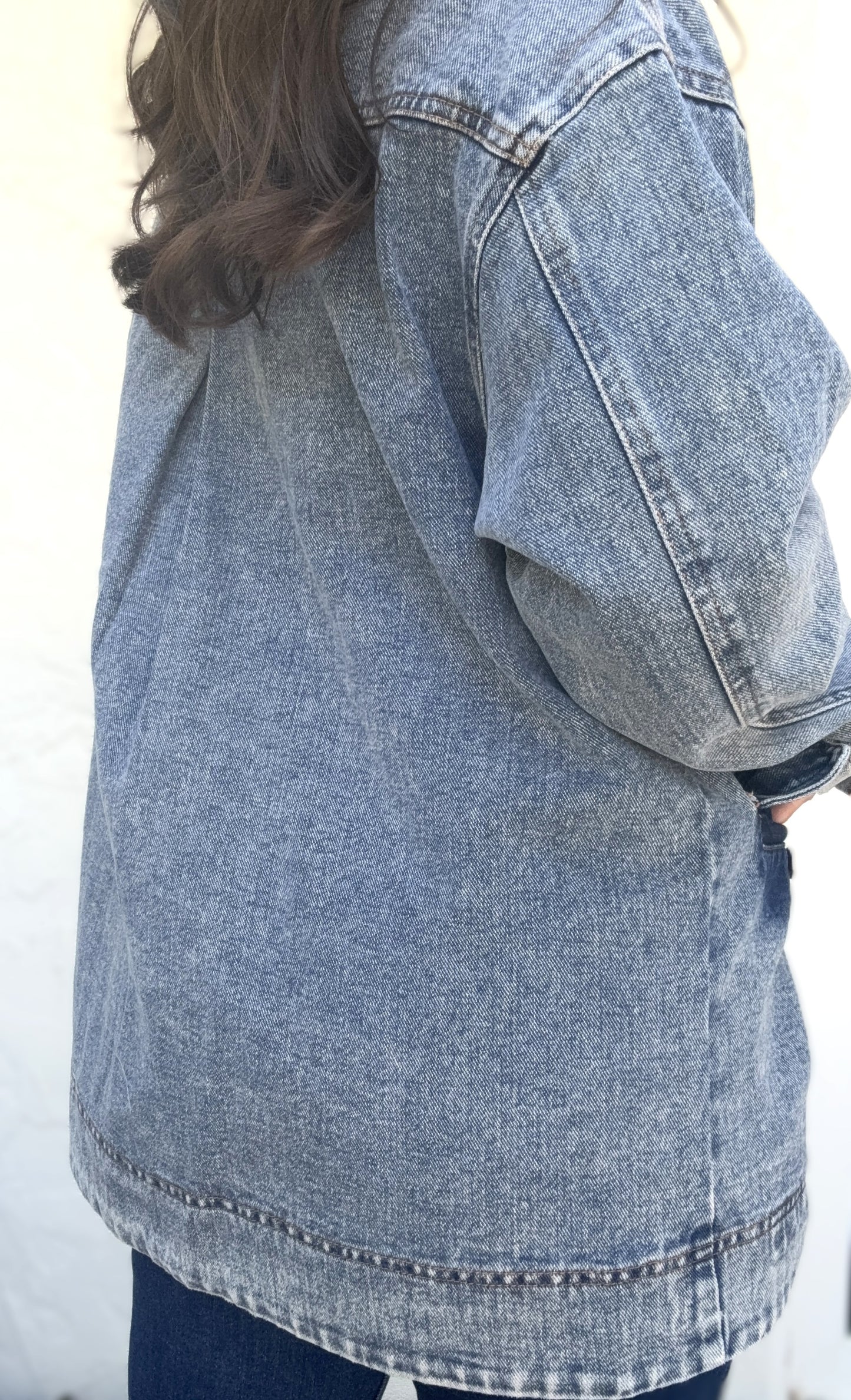 Bree Denim Corduroy Collar Barn Jacket