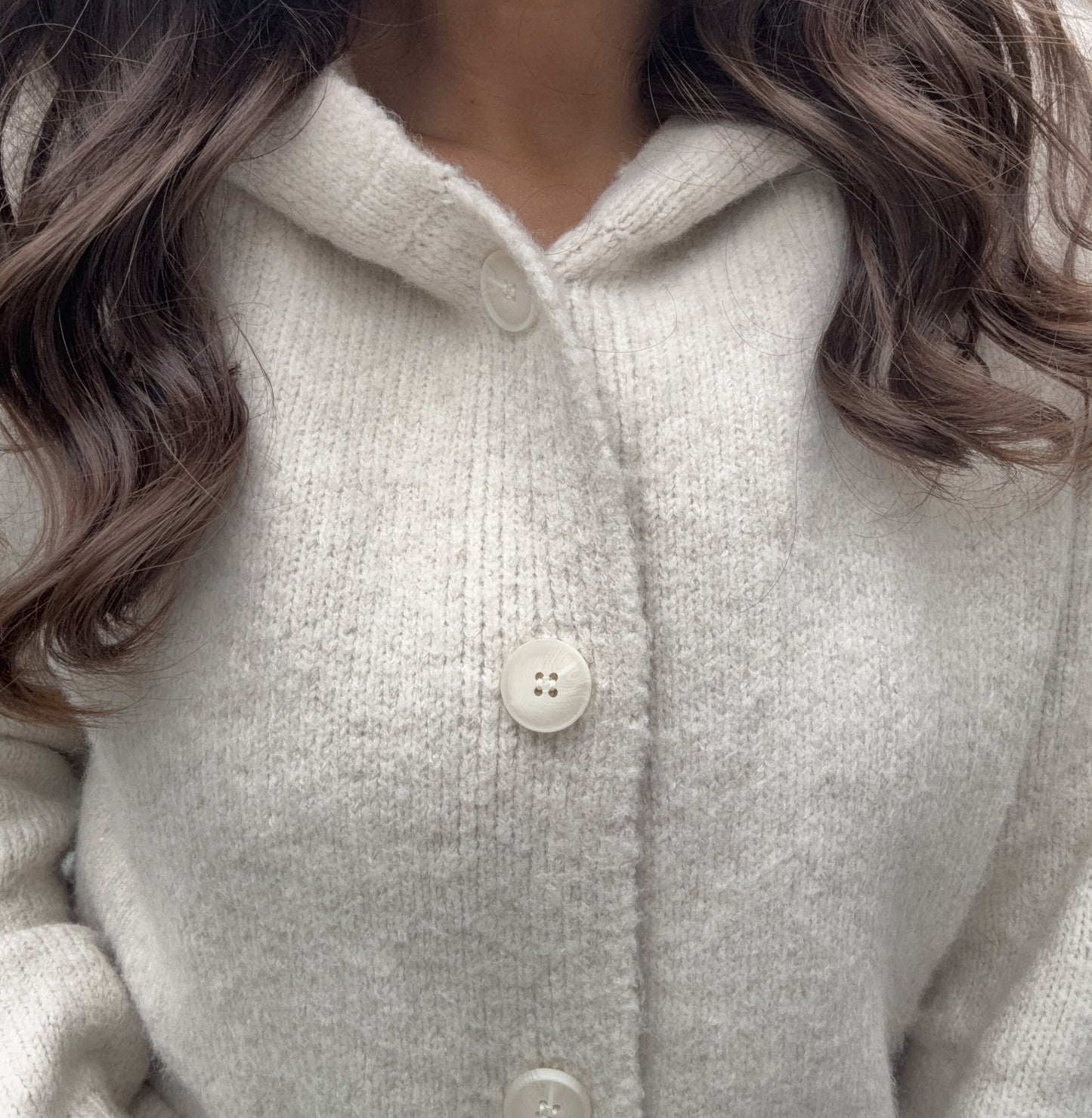 Brooke Button Down Hooded Cardigan