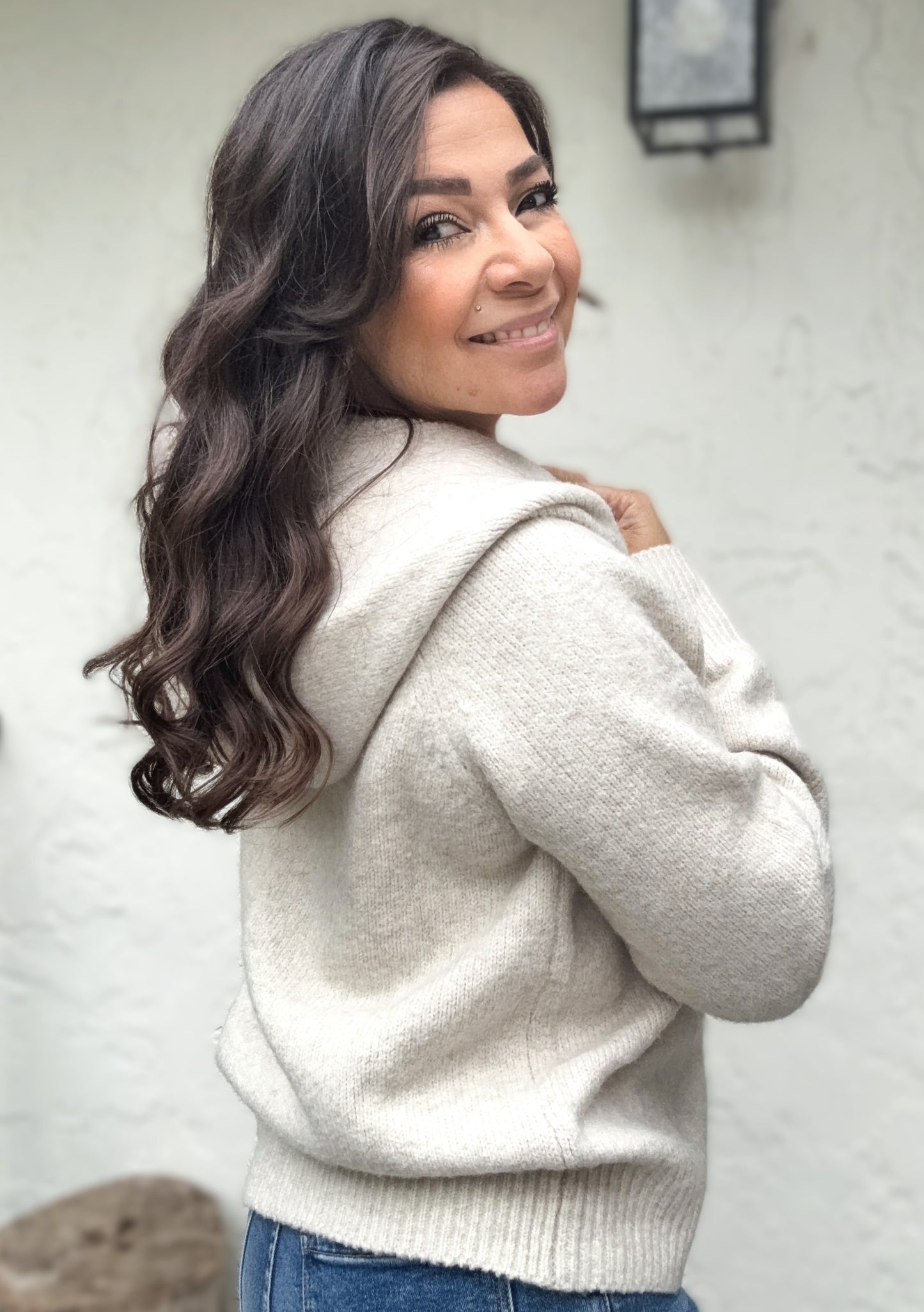 Brooke Button Down Hooded Cardigan