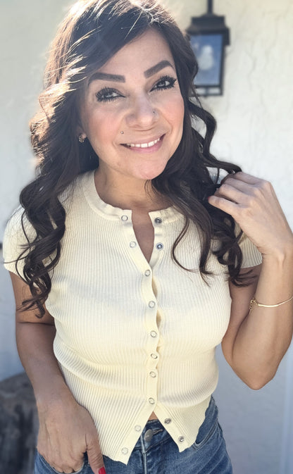 Cynthia Snap Button Sweater Knit Cardigan