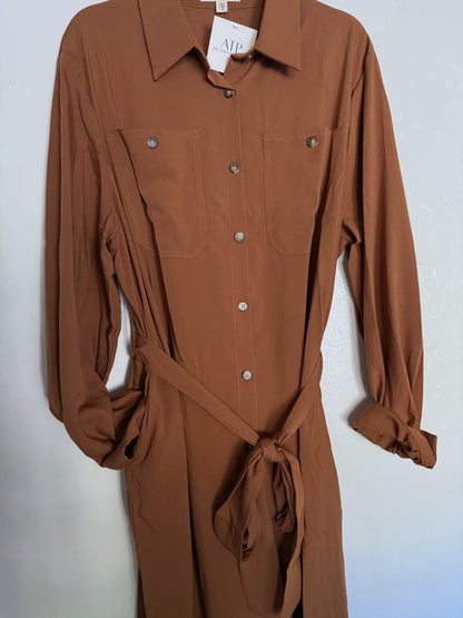 Eileen Button Down Waist Tie Dress