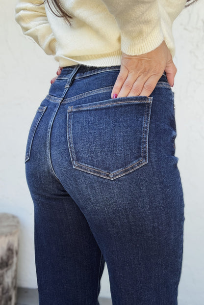 Hailey High Rise Slim Wide Leg Jeans