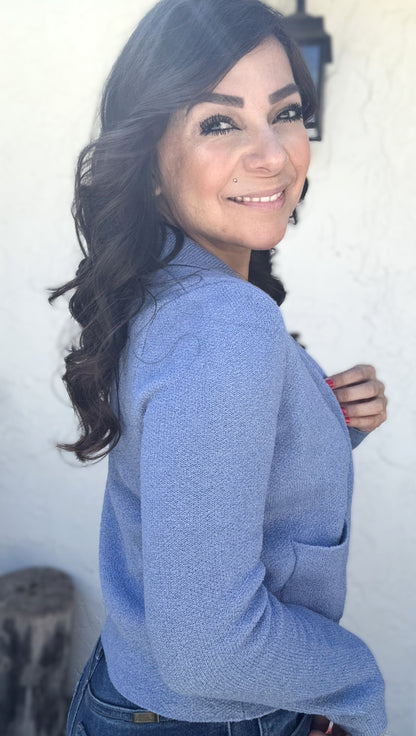 Harley Button Down Long Sleeve Cardigan