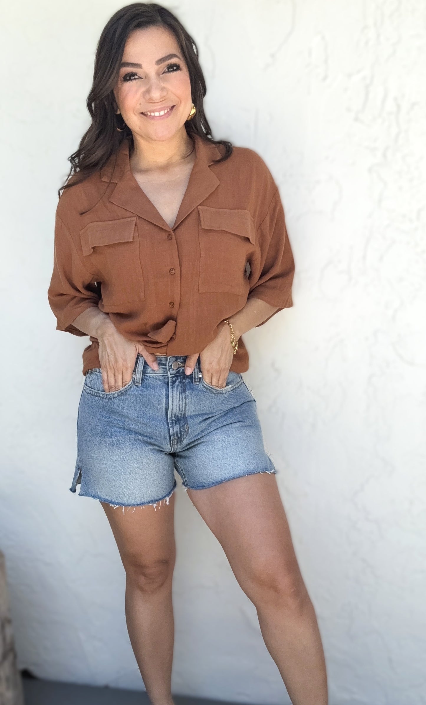 Jamie High Rise Side Slit Short