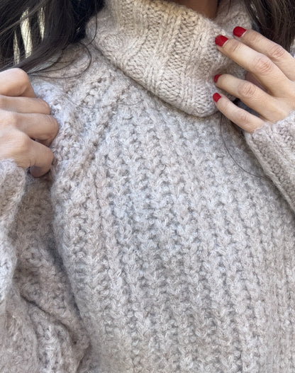 Mallory Chunky Turtleneck Tunic Sweater