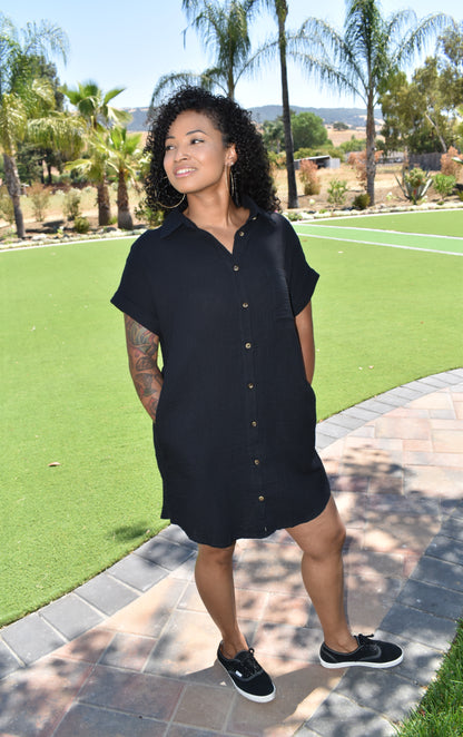 Melanie Mini Shirt Dress