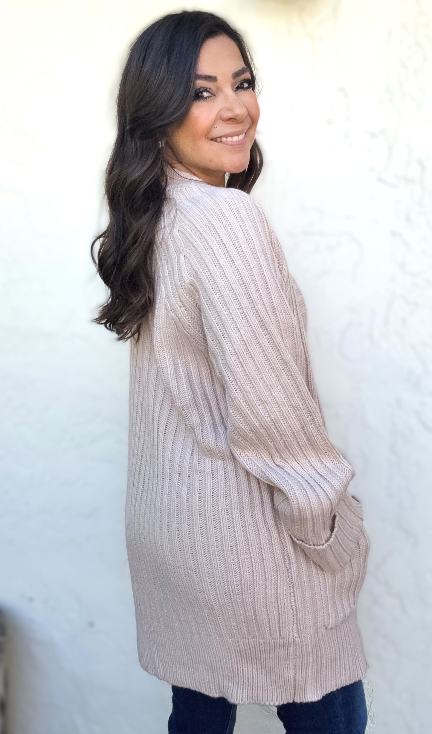 Rowan Long Line Knit Cardigan