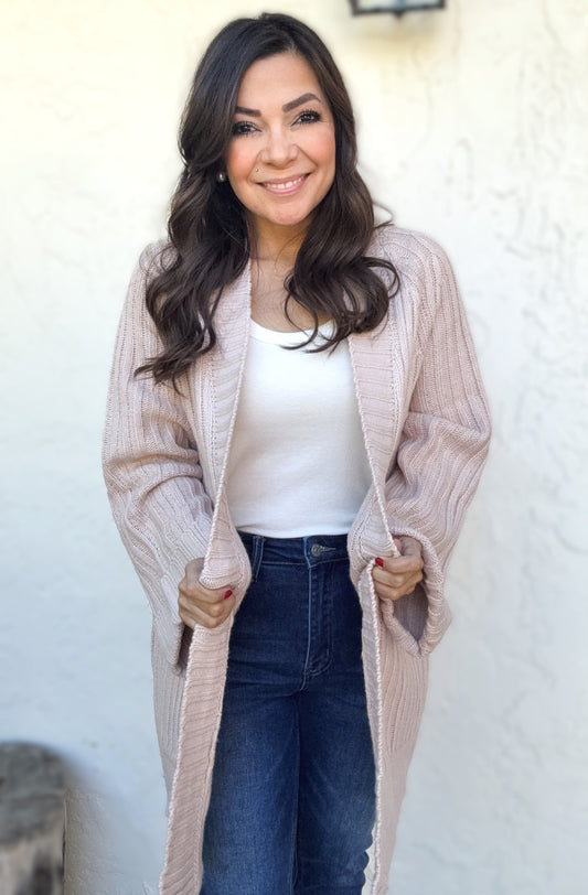 Rowan Long Line Knit Cardigan